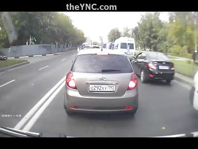 Elderly Man Brutally Hit by Motorcyclist in the Street 