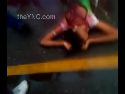 Murdered Woman Dies in the street with her Legs Spread, Hands Behind Her Head in a Pool of her Own Blood