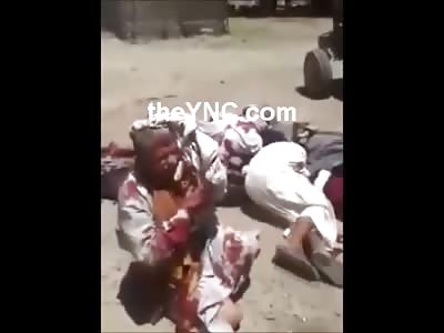 Two Pleading Men are Executed by Iraqi Soliders