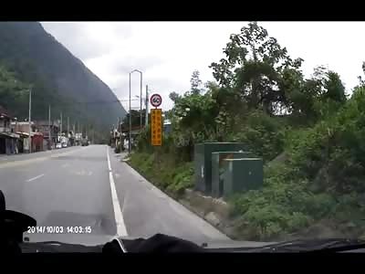 Chinese Truck Driver Forgot he had a Dog Tied up to his Truck 