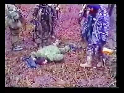 Man Beaten So Badly he Can Barely Walk is Finished off with a Machine Gun in the Freezing Cold