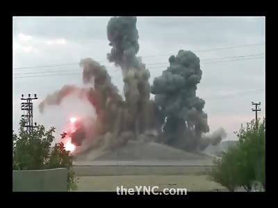 ISIS Member Plants his Flag and Thats the Last Thing he Will Ever Do (Watch Slow Motion) 