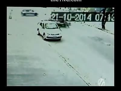 2 Woman are Rolled Over by a Pink Car in Hit and Run Incident 