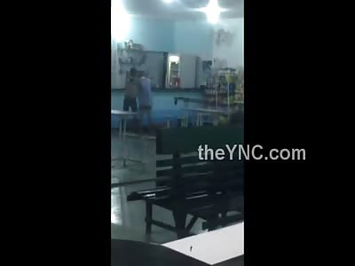 Man Beats another Man to Near Death with a Wooden Board