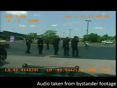 Police Line up Execution Formation before Killing an Unarmed Man Miltion Hall