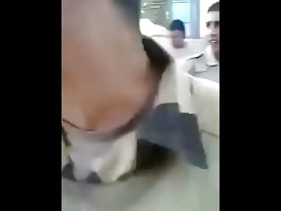 Iraqi Soldiers Having Some Fun Beating 2 Terrorists