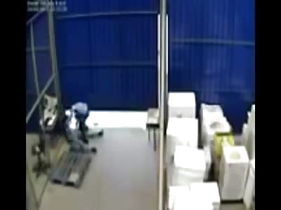 Shocking Death shows Man Killed Instantly by Falling Gate...