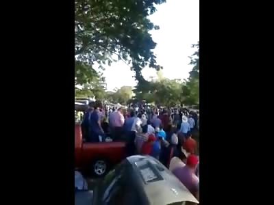 Man watching Horse Race is Trampled to Death when he Walks in the Middle of the Race Path (Watch Slow Motion) 