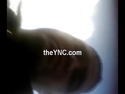 Biker in Convulsions Following Accident in the Street, Helpless People Watch 