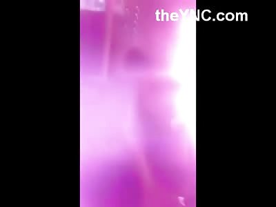 Terrifying Video Shows Man Burned Alive Inside his Car after Accident .. People can Only Watch in Horror