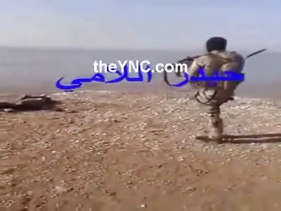 Execution by Machine Gun and then the Man is Hacked up