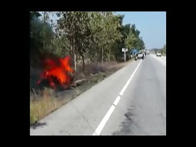 People are Carbonized inside their Car (w/Horrific Aftermath)