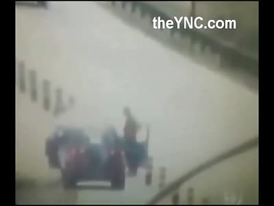Two Men Standing on the Side of the Road are Brutally Killed by Out of Control Car