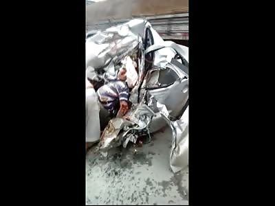 Your First On Scene of a Fatal Wreck where a Mangled Man still Lies in his Car 