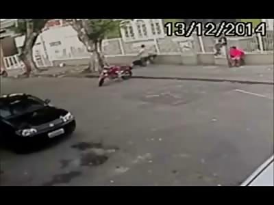 Off Duty Cop and His Friend Beat a Man over the Head with a Brick on the Sidewalk 