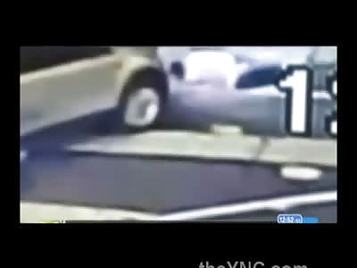Taxi Driver Pinned up Against His Car in Brutal Hit and Run