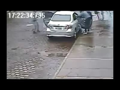 Second Angle of Man Shot in the Face and Killed Instantly 