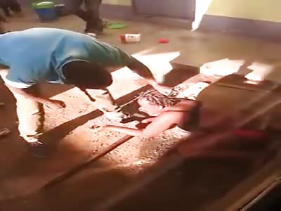 Man Beats Wife Unconscious With Big Stick 