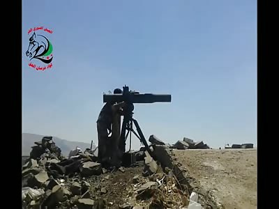 Tow Missile Hits a Man Behind Truck Vapourizing Him