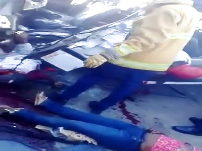 Very Graphic Scene Out of Jamaica Showing a Bloody Aftermath