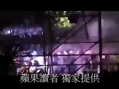 WATCH AS THE CROWD GETS BURNED IN THIS SPECIAL EFFECTS GONE WRONG...The air Bursts into Flames 