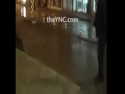 Bear Attacks a Man in the City Center of Bursa and is Shot by Police