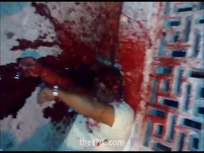 Bloody Crime Scene: Man Was Killed with Several Shots to the Head