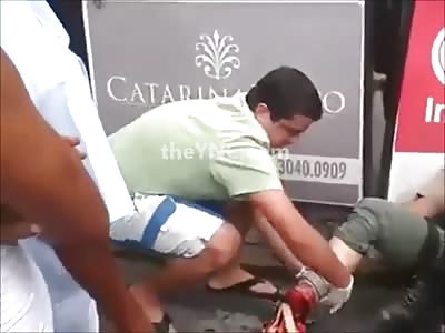 End of career... Policeman loses his foot in motorcycle accident