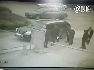 Worker Ignites Fire Bomb After Taking Boss Hostage Inside Car