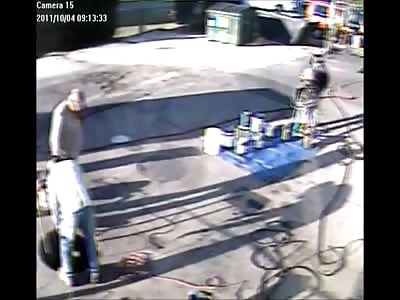 Underground Storage Tank Explosion Leaves Worker Severely Burned