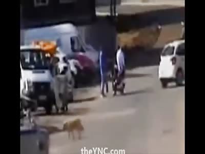 Man Receives a HeadShot at Point Blank Range Caught on Security Camera