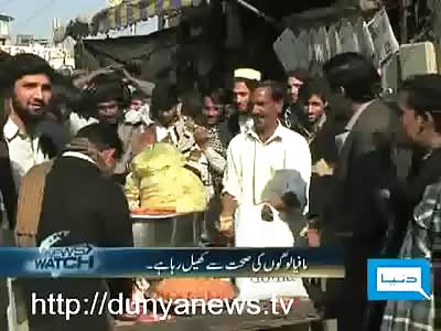 the people in pakistan asking Are we eating dead and haram animals