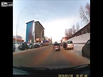 Old Man is Eaten by  oncoming Bus