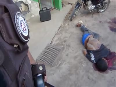 Black Robber Killed by his Victim in Brazil 