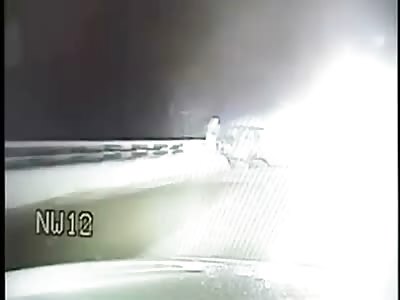  Dashcam video released of trooper pursuing suspect, both fall 35 feet