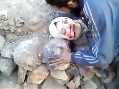 A Woman Head is Cut in Half