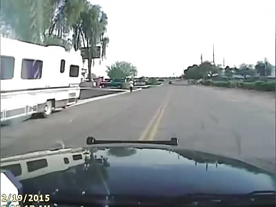 Police Video Shows Cruiser Ram Crime Spree Suspect