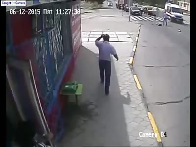 Driver Runs Red Light and Hits Two Boys in Crossing