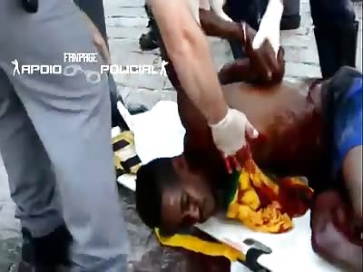 Man with Chest Wound Insults Cops During Help