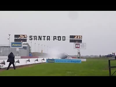 Graham Ellis Crash - Santa Pod September 21st 2013