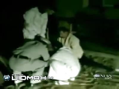 Prince from the United Arab Emirates Brutally Torturing a Man in the Desert 