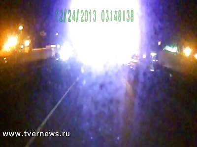 Drunken Man Standing in the Street Hit &  Killed (SLOW MOTION)