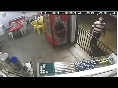 Man Losing Both Legs After Being Hit by Falling, Concrete Shop Facade