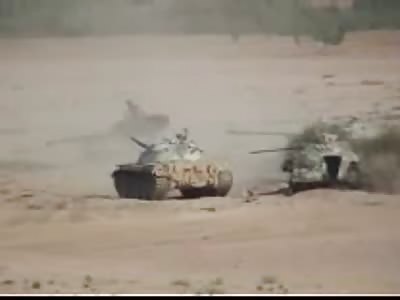 Foot Soldier Sneaks Up To Tank And Places Explosives  