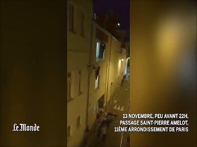 Victims Bloodied on ground after the Terrorist Attack in Paris at Bataclan Theatre 