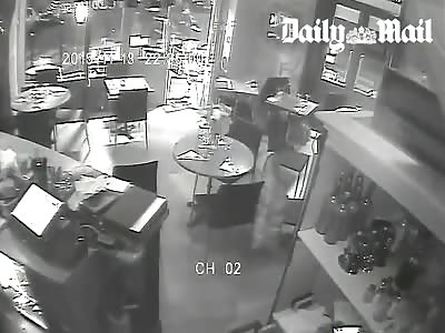 ISIS mass shooting in front a pub in Paris (dating Nov. 13, 2015)