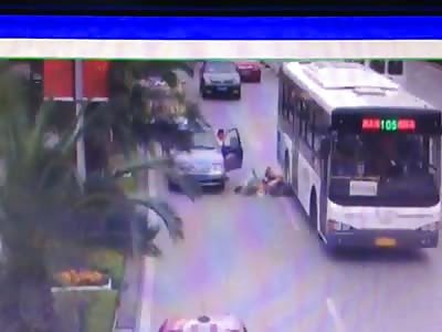 The miserable girl a car accident