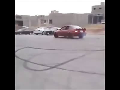 Motorcycle becomes One with a Car after High Speed Collision 