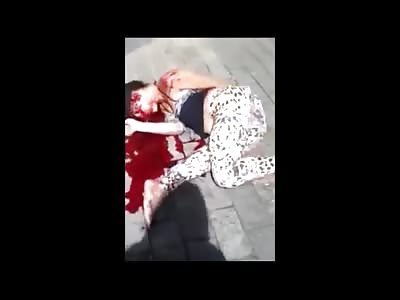 Suicide Together..Couple Jump from Building and Both Splat Together Mere Feet Away