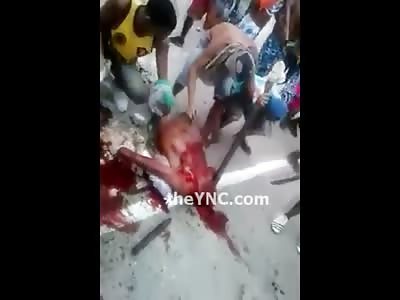 More BRUTAL Footage of Prison Inmate being Butchered like a Side of Beef 